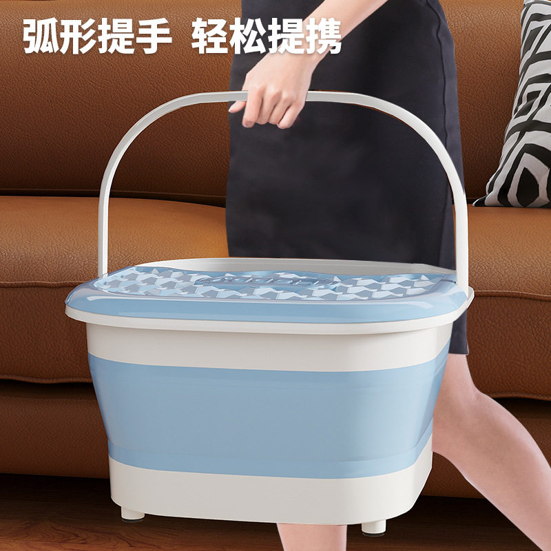 家用加厚泡脚桶成人折叠
