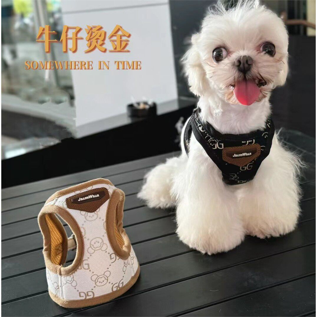 宠物狗狗胸背带透气可调