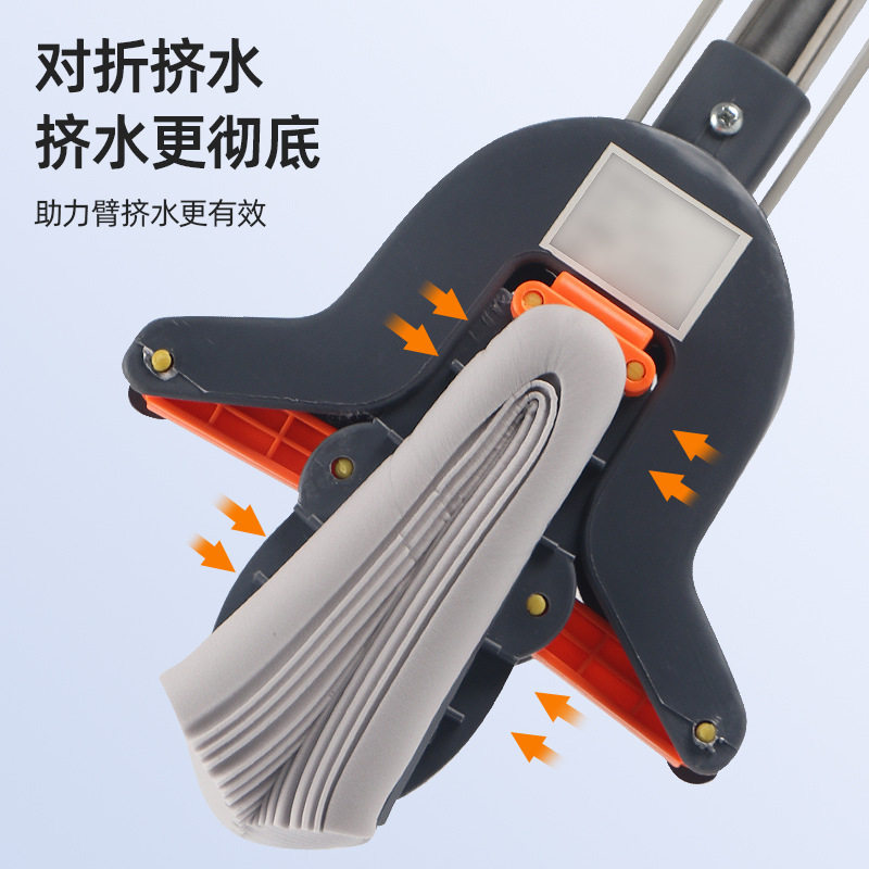 海绵拖把家用一拖净免手