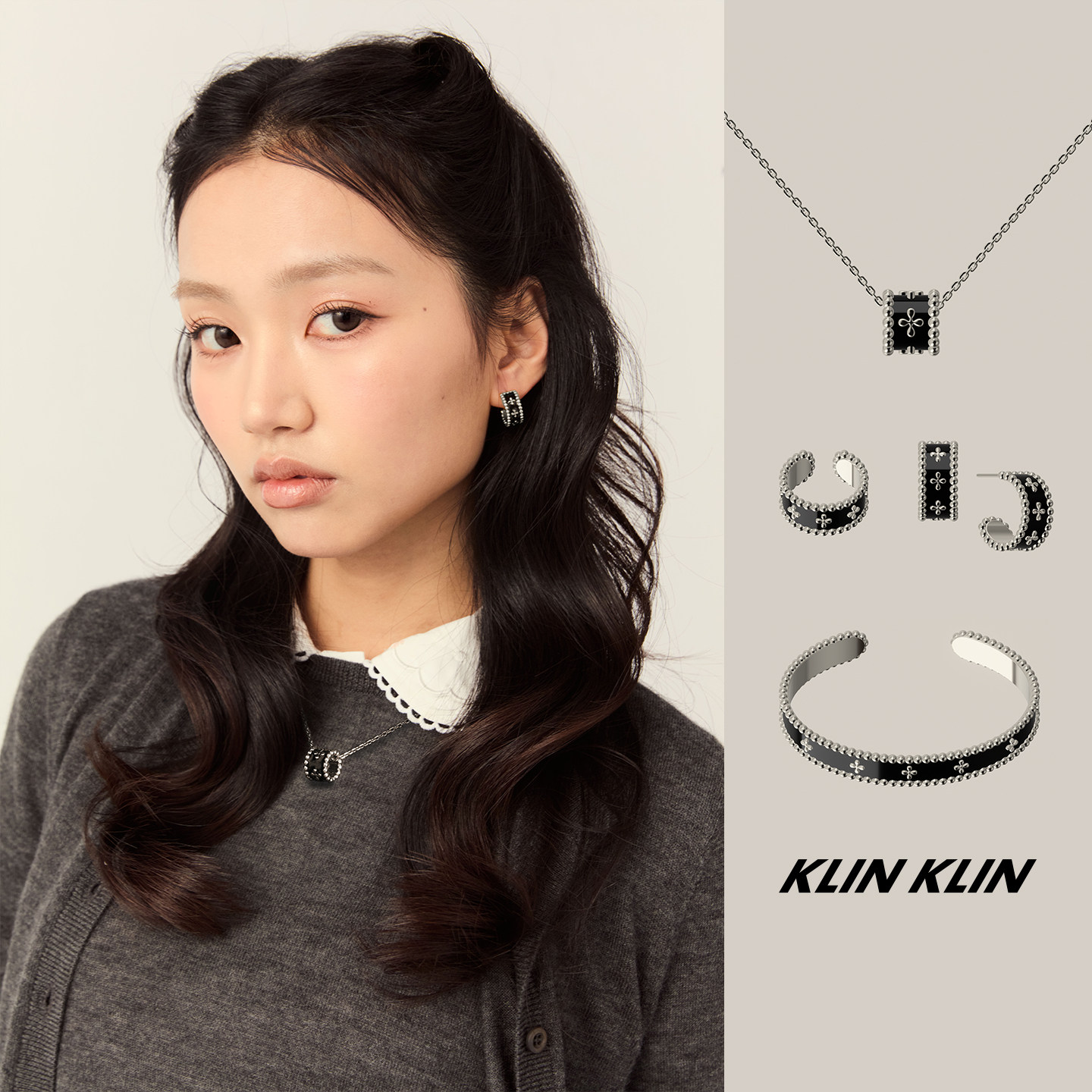 【所有女生的衣橱直播间】KLINKLIN复古小蛮腰吊坠十字花项链