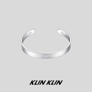 KLINKLIN 手术钢开口手环手饰 平面简约手镯男女ins小众设计韩版