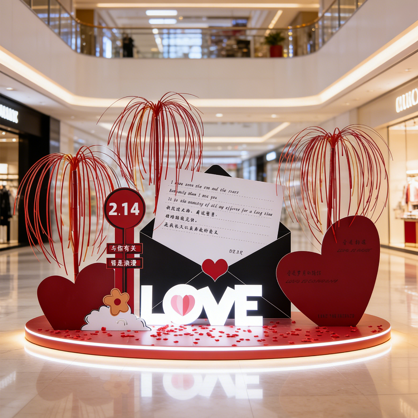 情人节商业美陈装饰轻奢高端仿真玫瑰花摆件场景装饰布置假花摆件,商业/办公家具,商业美陈,淘宝优惠券,粉丝福利购,淘宝优惠卷