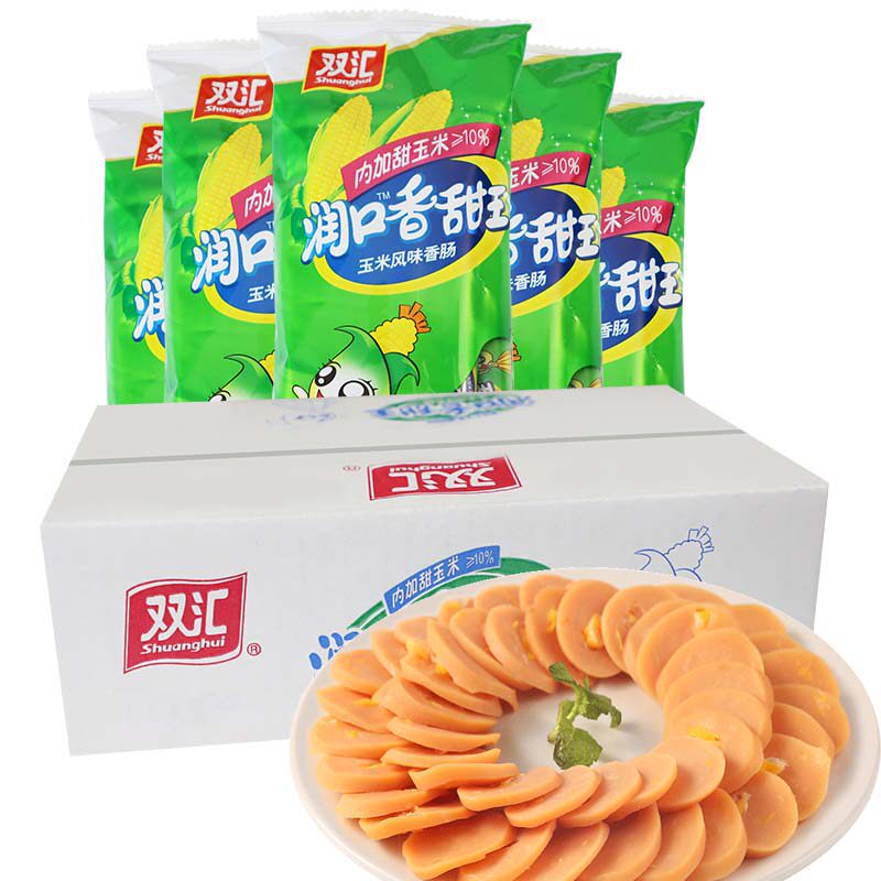 双汇玉米肠润口香甜王300g火腿肠