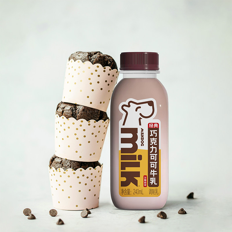 【推荐】MILKDOG每一克经典巧克力可可牛乳 低温全脂巴氏杀菌