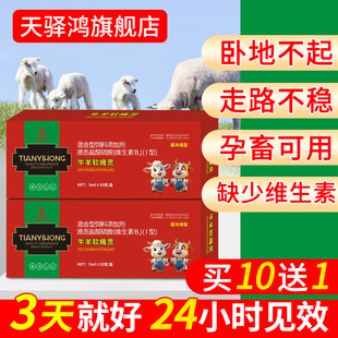 牛羊瘫救命软液针兽用羔羊软康瘫灵猪牛羊药补充维生素微量元素钙