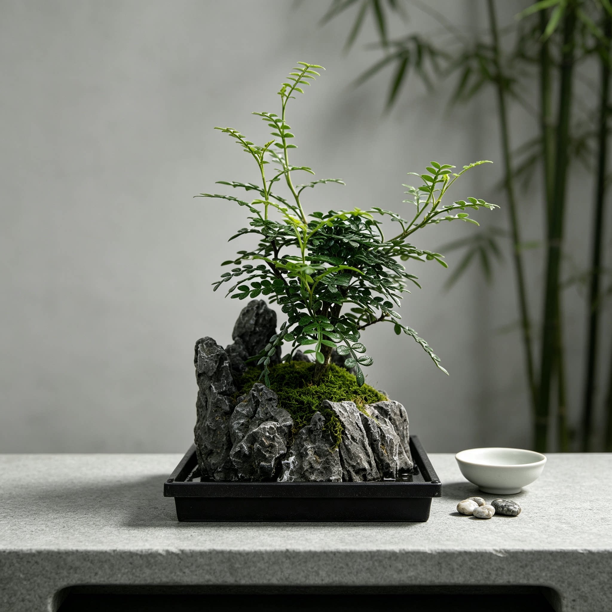 清香木盆栽胡椒木植物室内桌面绿植小盆景适合懒人养吸水石四季好