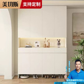 定制18MM实木鞋 柜家用门口玄关柜收纳柜一体大容量客厅加厚隔断柜