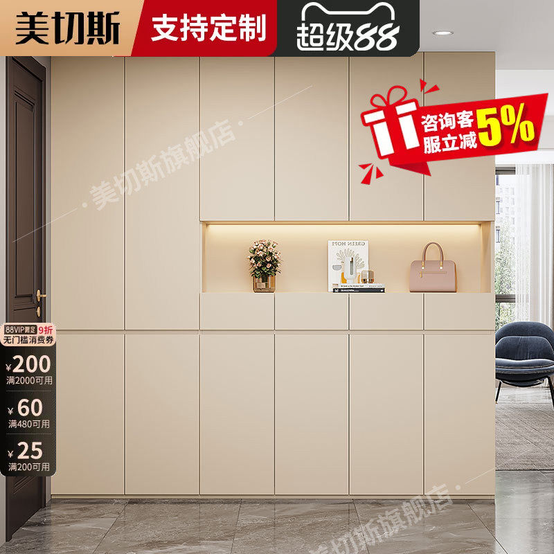 实木鞋柜家用门口入户玄关柜新款2024爆款储物柜窄版多层超大鞋架