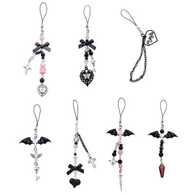 Goth Y2K Phone Charm Pendant Kawaii-Key Chain For Bag Cute A