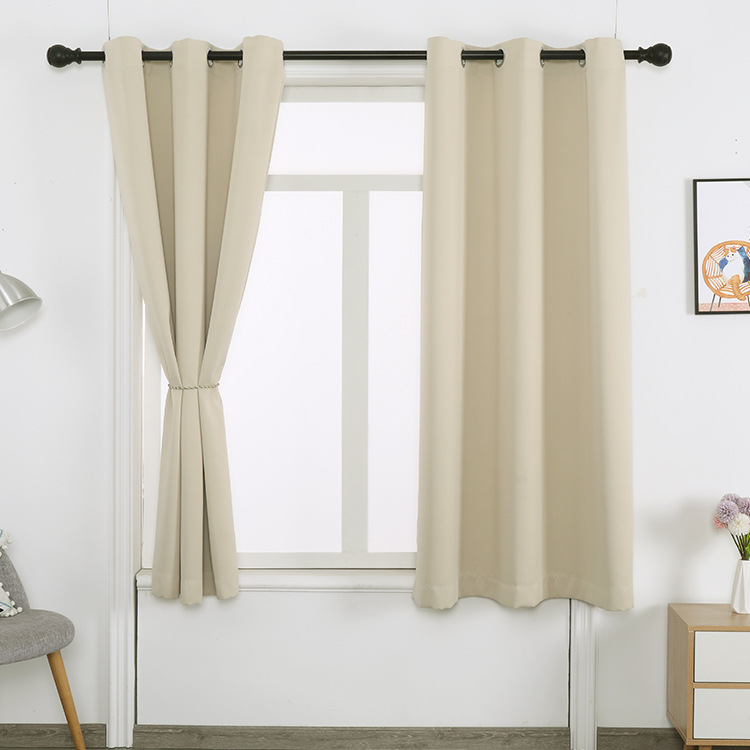 Bedroom window cooling shading cloth black curtain heat ins