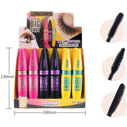 1 PCS Eyelash Mascara Waterproof Mascara Thick Fiber Long Cu