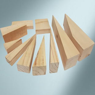 木尖三角木楔子膨胀斜木块手工制作木栓家具垫木木塞门窗安装木肖