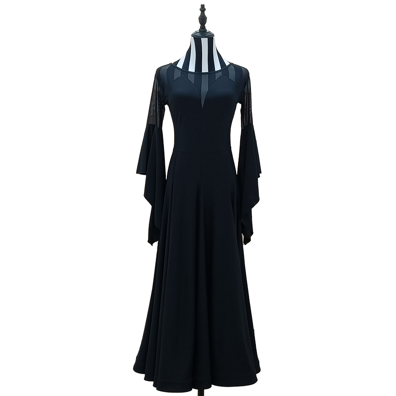 拂琳花影国标舞大摆裙交谊舞练功服连衣裙广场舞演出服摩登舞服