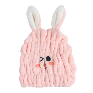 洁丽雅儿童干发帽加厚吸水速干女童干发毛巾宝宝卡通浴帽超强吸水