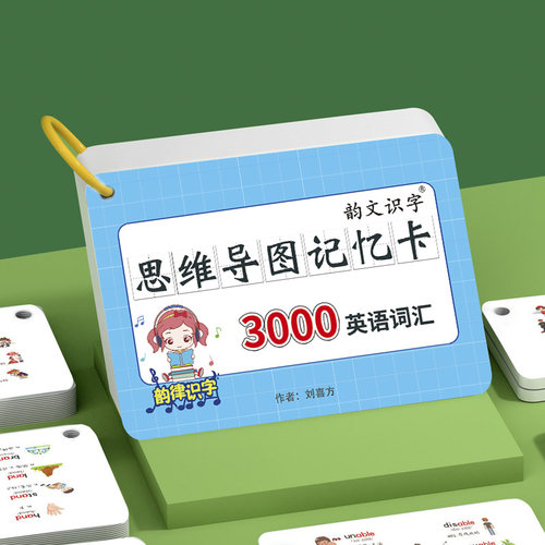 初中速记英语3000单词卡思维导图