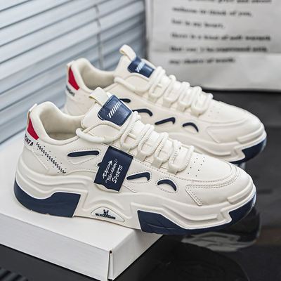 秋季男鞋2025新款网红潮流增高板鞋小众休闲鞋子男生百搭运动潮鞋