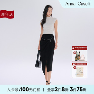 鑲鉆氣質(zhì)百搭款 ANNA 安娜凱瑟莉2025年新款 上衣女套裝 CASELLI