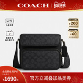COACH PVC配皮单肩斜挎邮差包CZ396 Sullivan男士 蔻驰官方 奥莱款