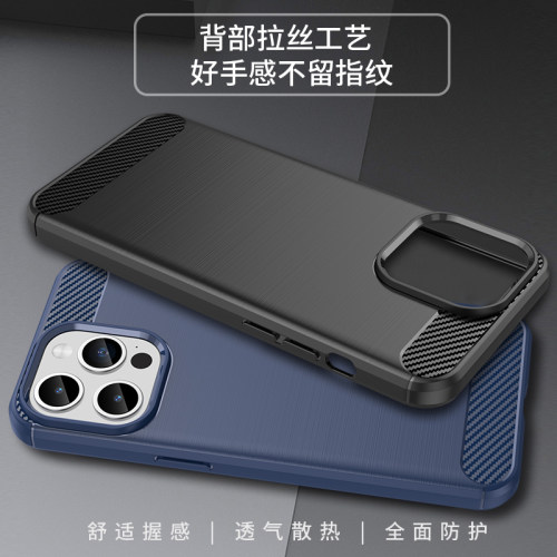 碳纤维拉丝全包手机壳新款防摔