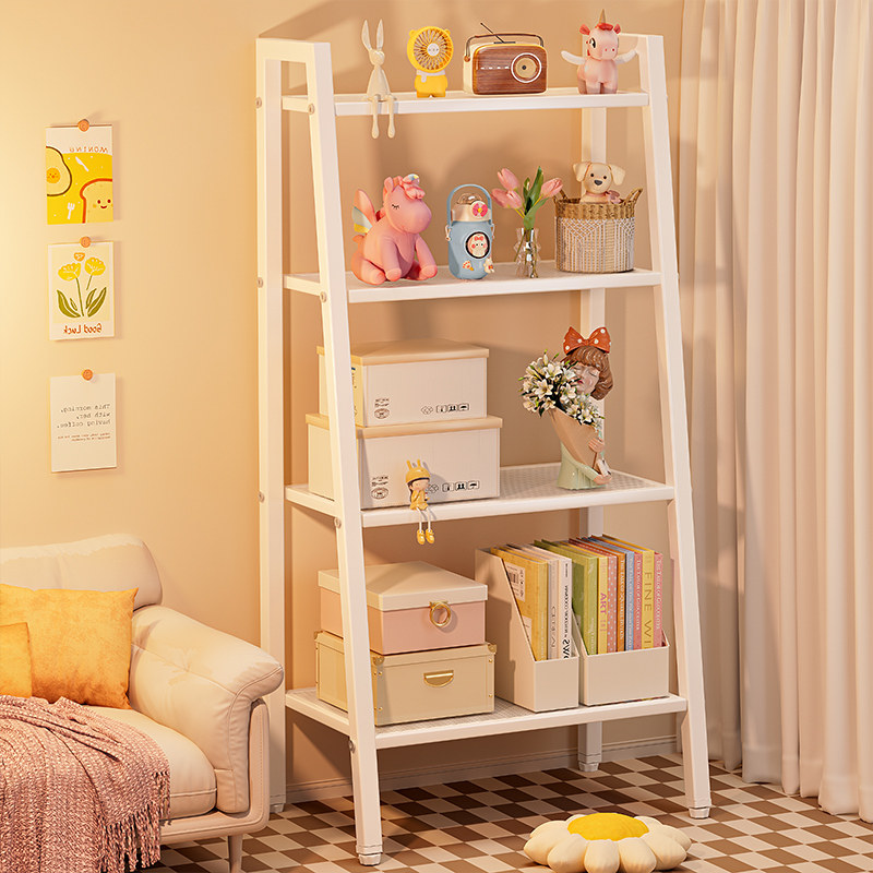 梯形置物架落地家用卧室靠墙多层阶梯式零食书架收纳整理置物架子,收纳整理,整理架/置物架/收纳架,淘宝优惠券,粉丝福利购,淘宝优惠卷
