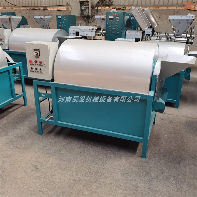 滚筒电加热茶籽花生大豆菜籽炒锅