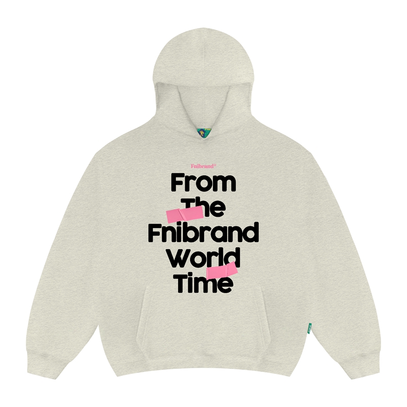 FNI大赖（from the world）男女同款美式加绒连帽卫衣秋冬秋上衣