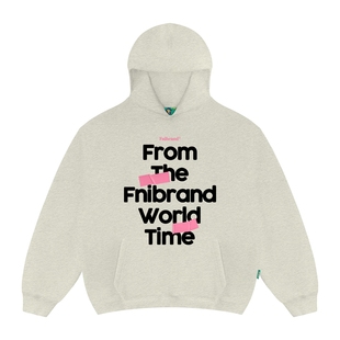 from 美式 the 男女同款 加绒连帽卫衣秋冬秋上衣 world FNI大赖