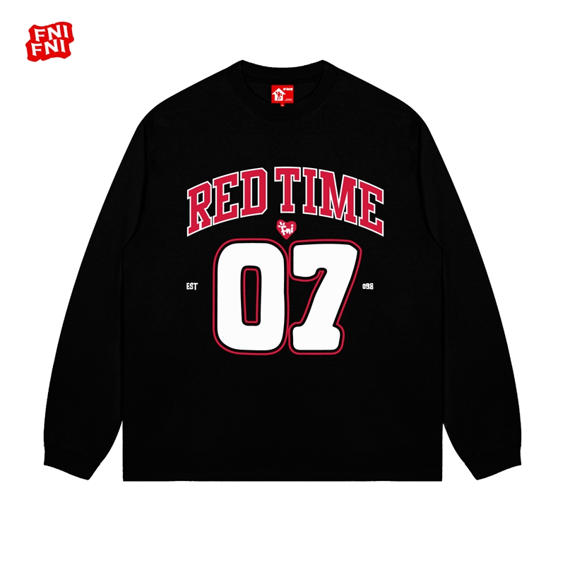 FNI红标（07选手）纯棉T恤男女同款美式圆领长袖上衣秋冬新款胶浆