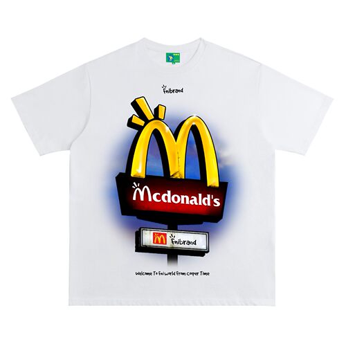 FNICOOPER320g（McDonald's）男女同款T美式街头复古纯棉圆领短袖