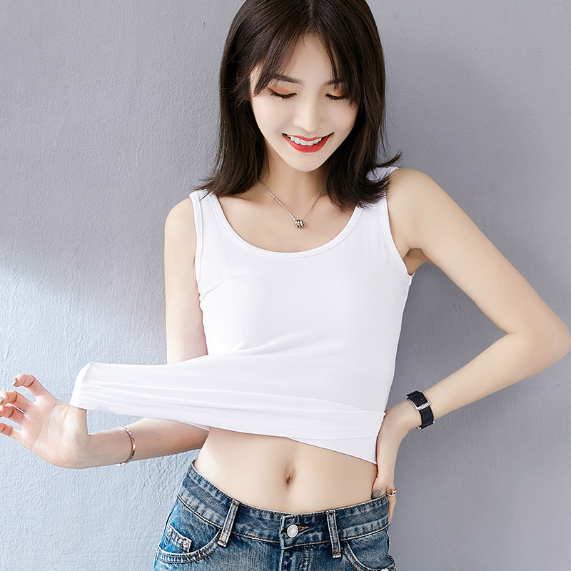 美背纯棉白色背心女外穿简约吊带复古无袖运动内搭打底上衣女款夏,女装/女士精品,背心吊带,淘宝优惠券,粉丝福利购,淘宝优惠卷
