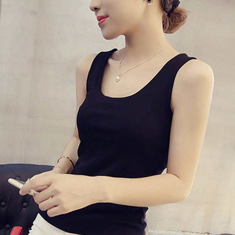 黑色背心女无袖美背夏外穿潮运动纯棉白色小吊带内搭薄款打底上衣,女装/女士精品,背心吊带,淘宝优惠券,粉丝福利购,淘宝优惠卷