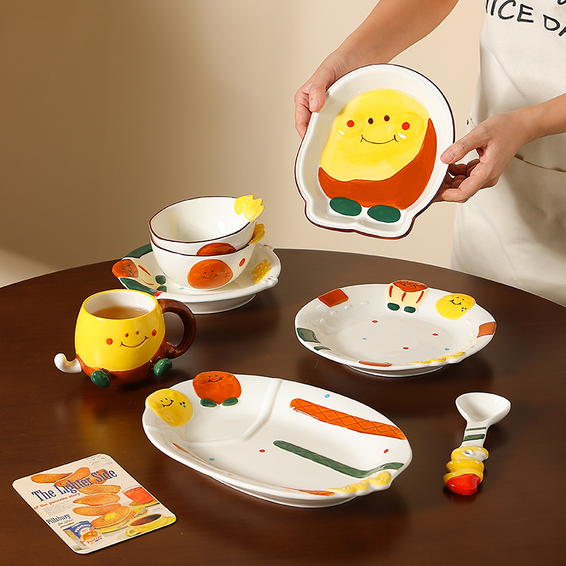 鹿谷川2025年新款家用釉下彩餐具