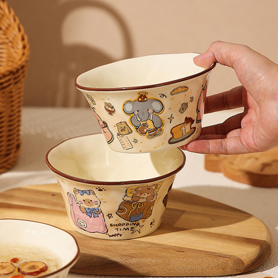 卡通陶瓷可爱的碗女生高颜值