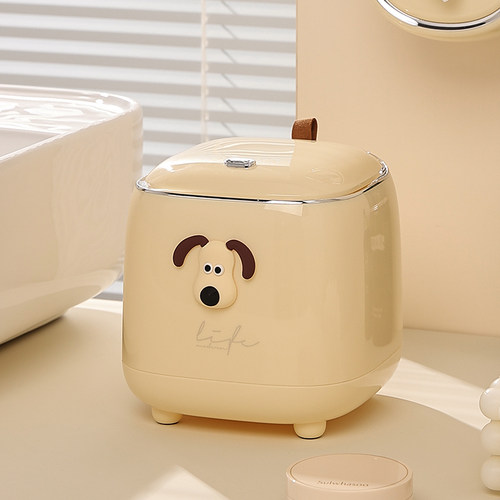 桌面垃圾桶奶油风迷你小号
