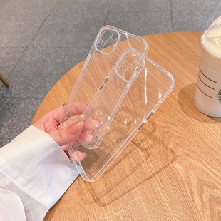Max透明软壳8硅胶7保护套Plus全包金属按键防摔超薄Mini 德国拜耳适用苹果iPhone Pro