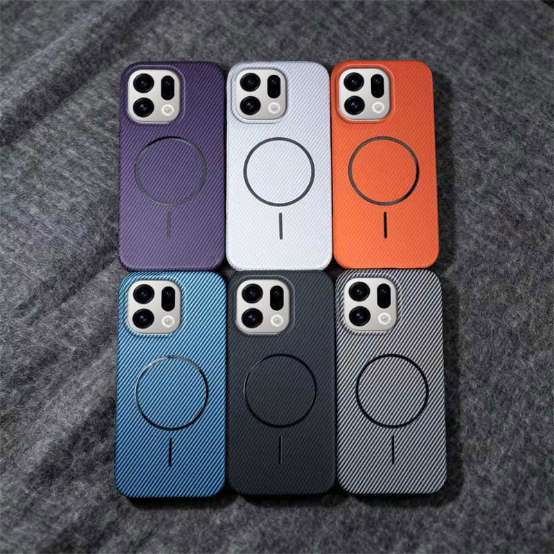 OPPOFindx9碳纤维磁吸半包硬壳