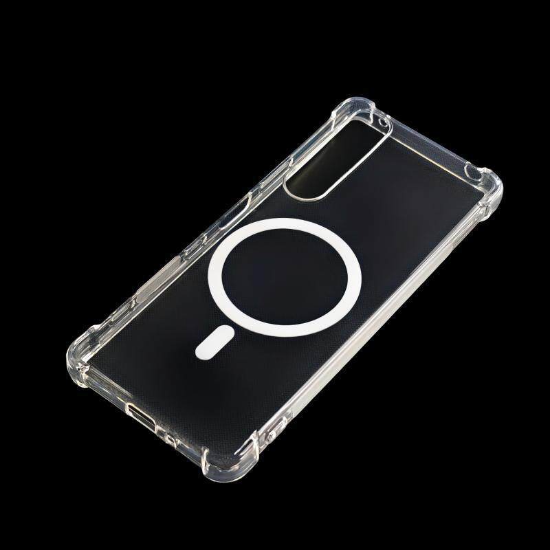 适用于Sony索尼Xperia1 5 10 I II III IV V VII手机VIII气囊VI防摔软壳轻薄透明四角全包磁吸简约硅胶保护套