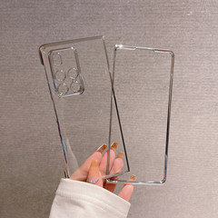 适用于华为Mate X2电镀边框matex7折叠屏手机壳matex6新款X6透明保护套mx2典藏版超薄华为x3全包防摔外壳女X5