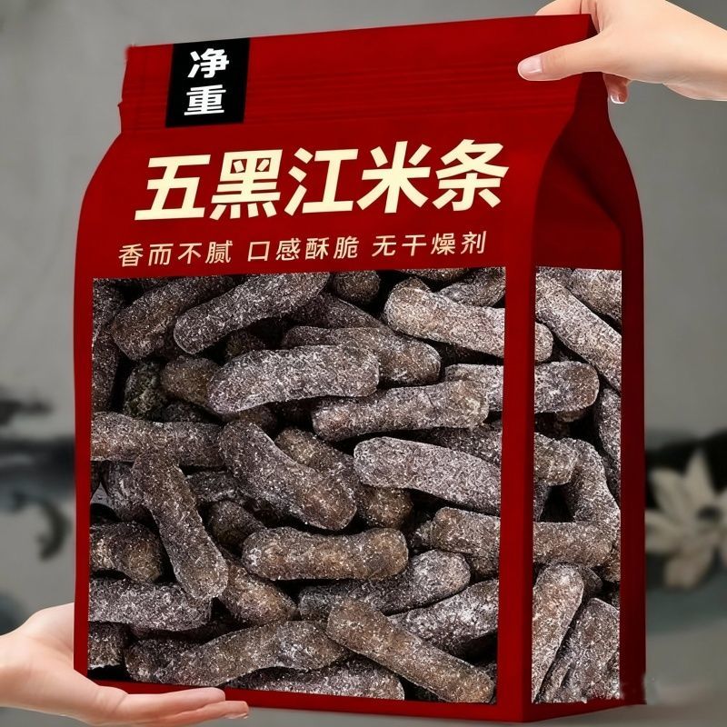 五黑江米条无蔗糖荞麦糯米条江米条传统粗粮老式怀旧休闲零食
