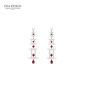 DEA 520礼物送女友 晚宴款 DESIGN gift系列圣诞树925银耳饰