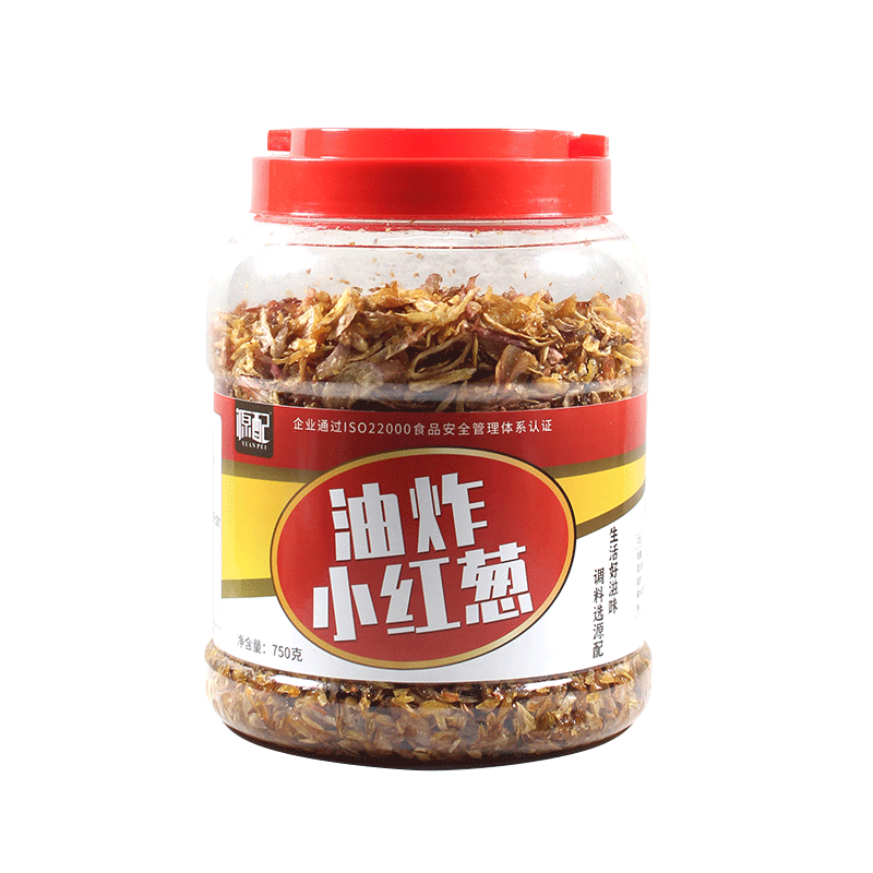 源配油炸小红葱750克 无加淀粉红葱酥罐装台湾卤肉饭调料红葱头油