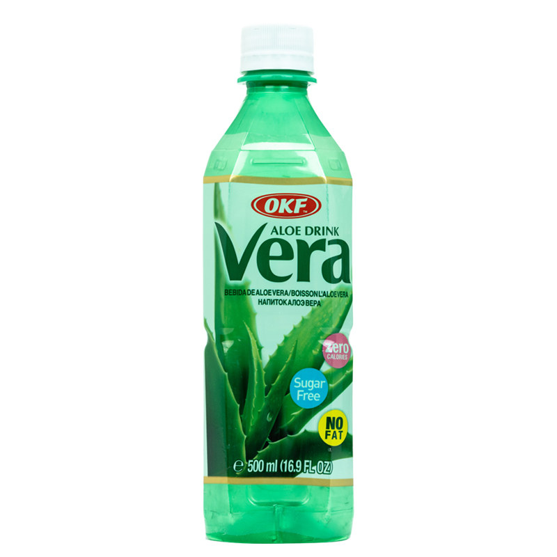 韩国进口 OKF 库拉索芦荟饮料（无糖）500ml*4瓶