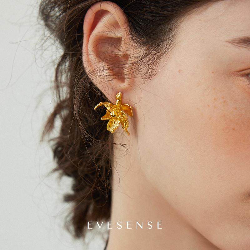 S925纯银中古感复古肌理鸢尾花耳环高级耳钉法式小众设计精致耳饰,饰品/流行首饰/时尚饰品新,耳环,淘宝优惠券,粉丝福利购,淘宝优惠卷