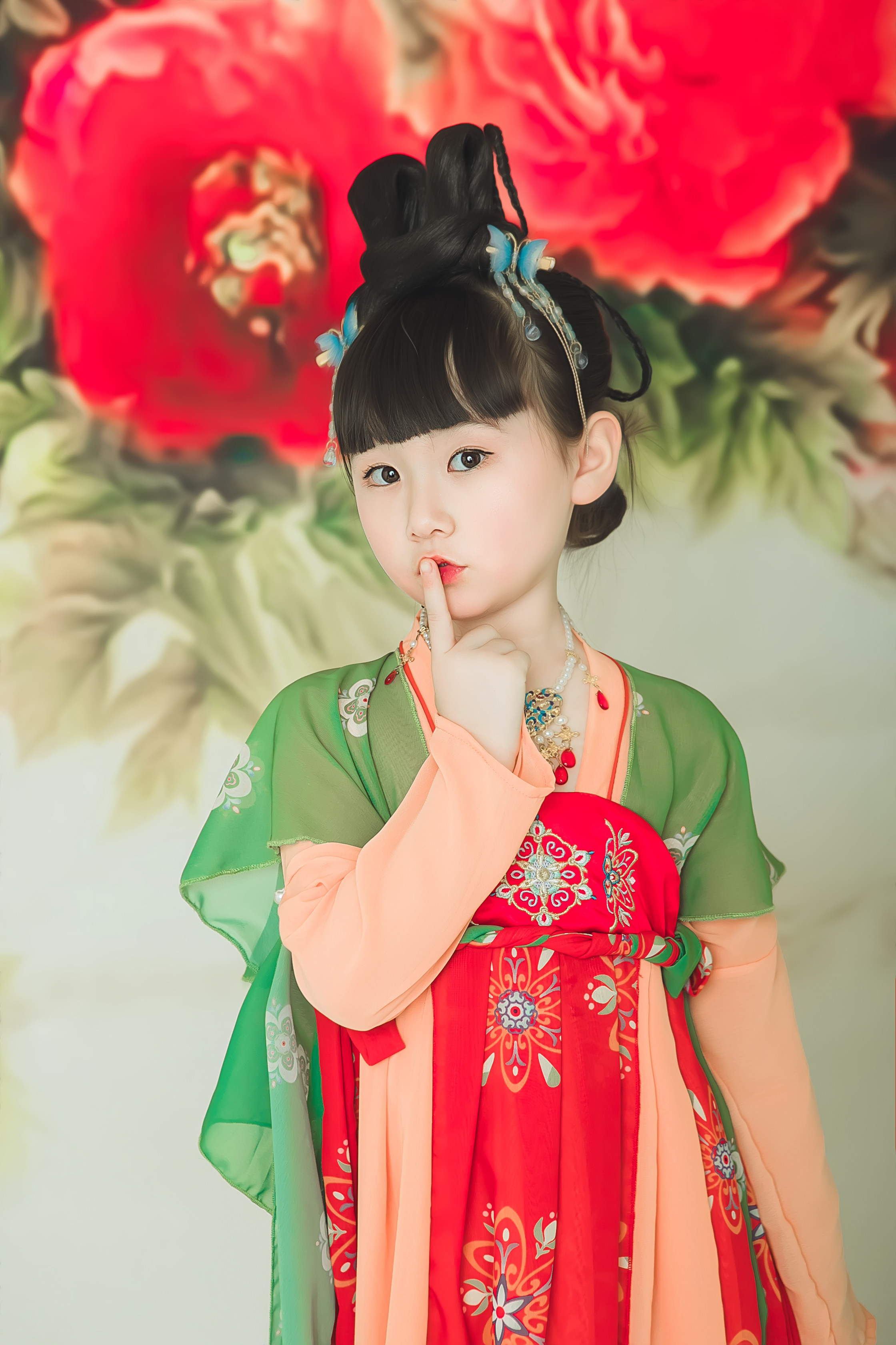 古风汉服女童夏季纱袖超仙中国风儿童连衣裙齐胸襦裙2023年新款