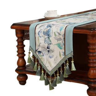 迎接春天的仪式感 威尼庄园尖头 茶几餐桌桌旗 密莉娅