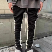 主线拼接校裤 高街限定款 堆积感长裤 明亮叔出品5th第五季 男女款