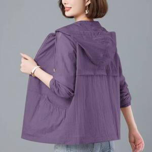 @芸菲汇女装薄款透气防晒衣春夏女款大码防晒服中年妈妈轻便外a6