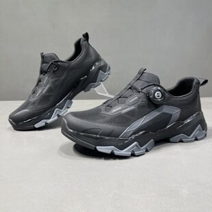 男士透网旋钮款登山鞋男款潮鞋户外徒步越野鞋防滑耐磨防水徒步a1