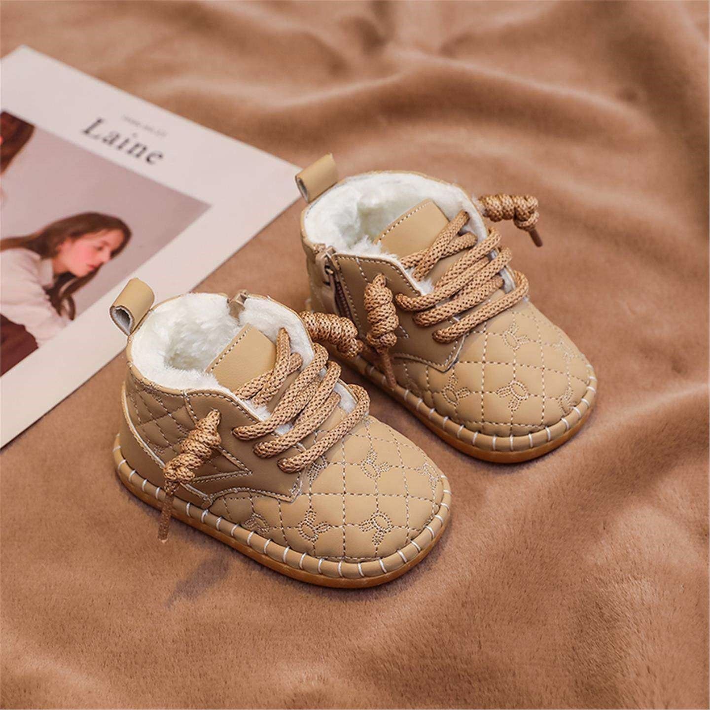 婴儿棉鞋冬季保暖加厚宝宝雪地靴男孩新款加绒女童学步鞋软底手工,童鞋/婴儿鞋/亲子鞋,学步鞋,淘宝优惠券,粉丝福利购,淘宝优惠卷