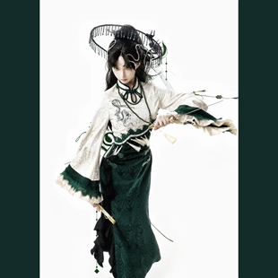 全款 蛇院新中式 现货 蛇灵少女 改良旗袍 玫瑰废墟原创设计